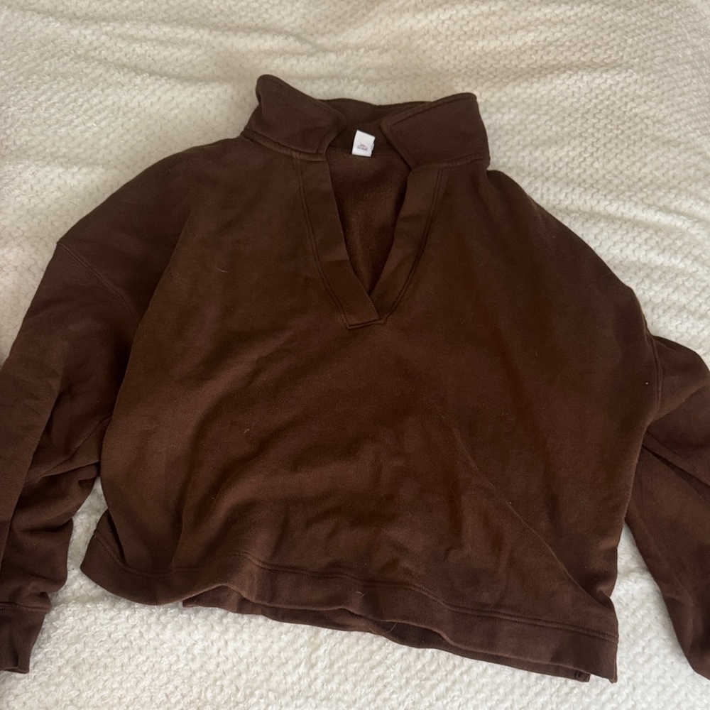 Old Navy Brown Pullover Sweatshirt